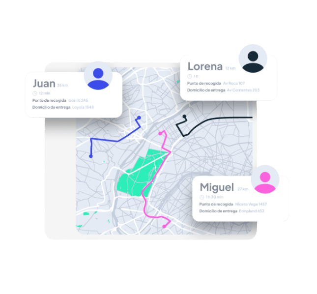 planificacion de rutas y monitoreo de vehiculos y entregas